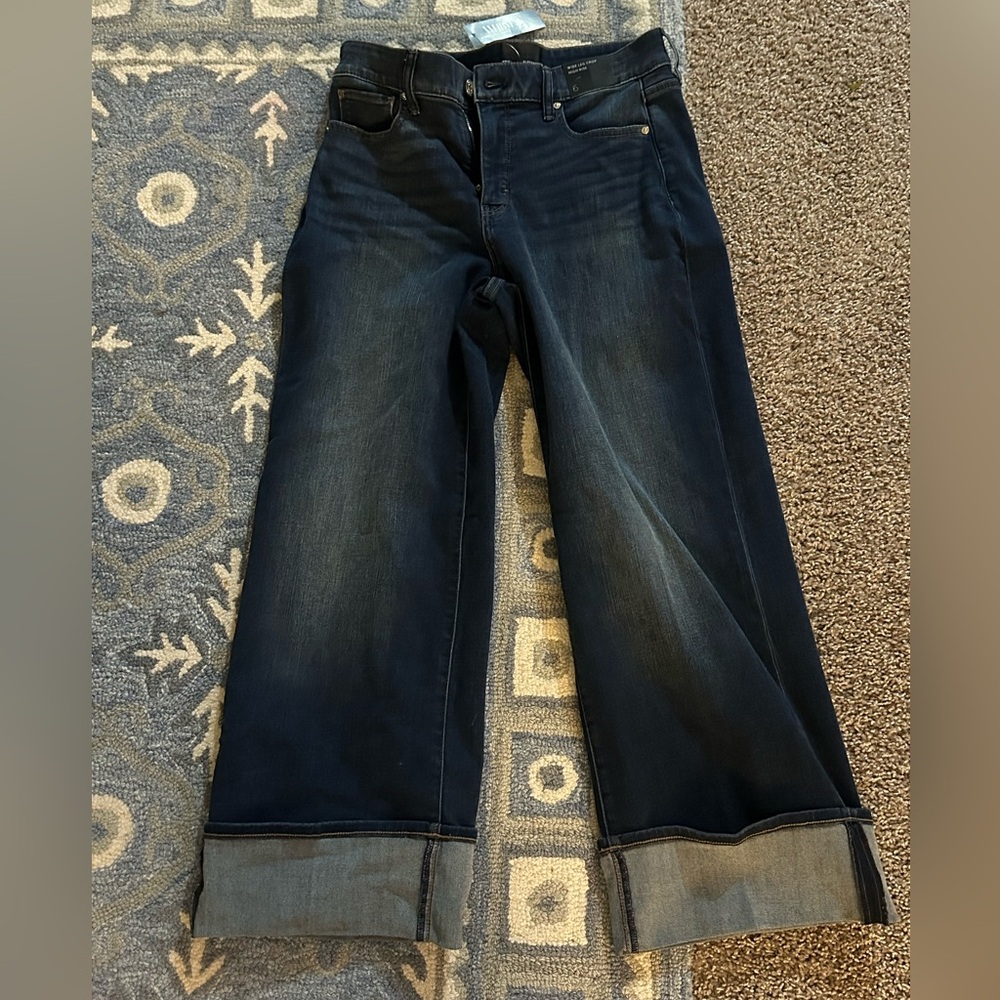 White House Black Market Dark Blue Flare Jeans